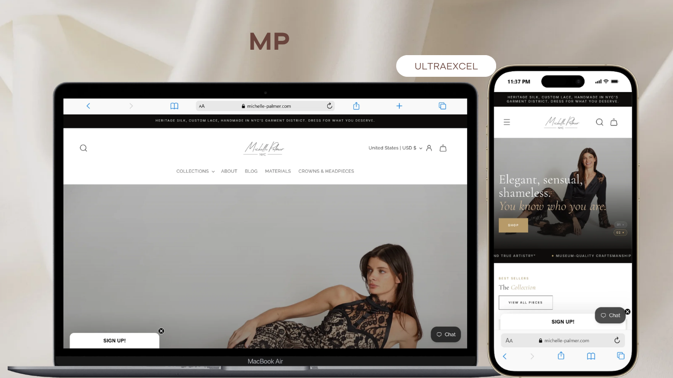Michelle Palmer Designs Shopify store