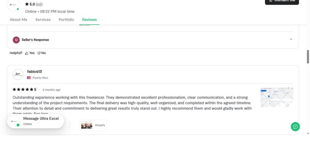 Verified Fiverr review 3