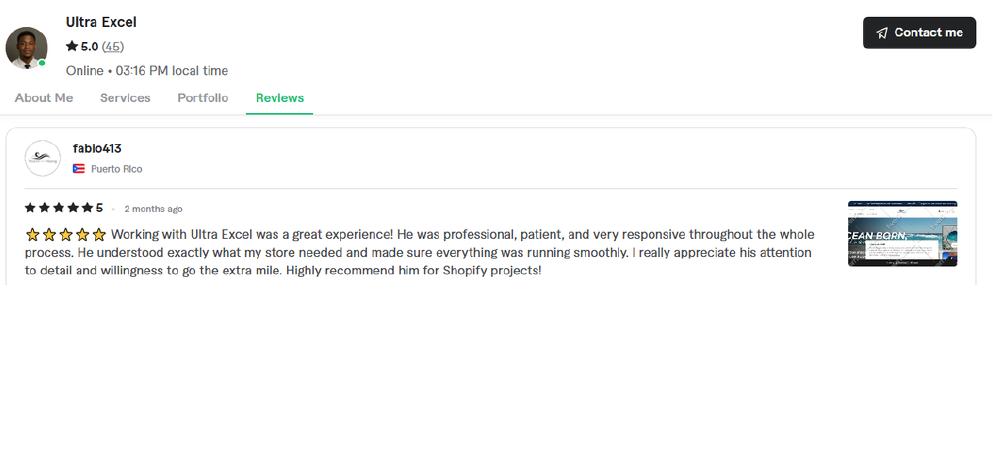 Verified Fiverr review 5