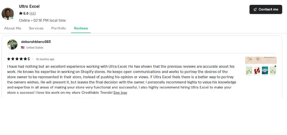 Verified Fiverr review 8