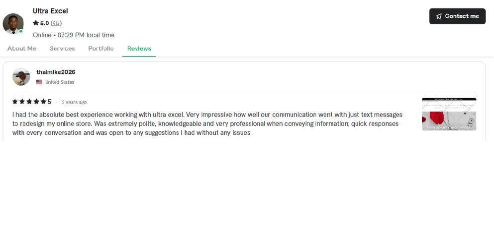 Verified Fiverr review 40