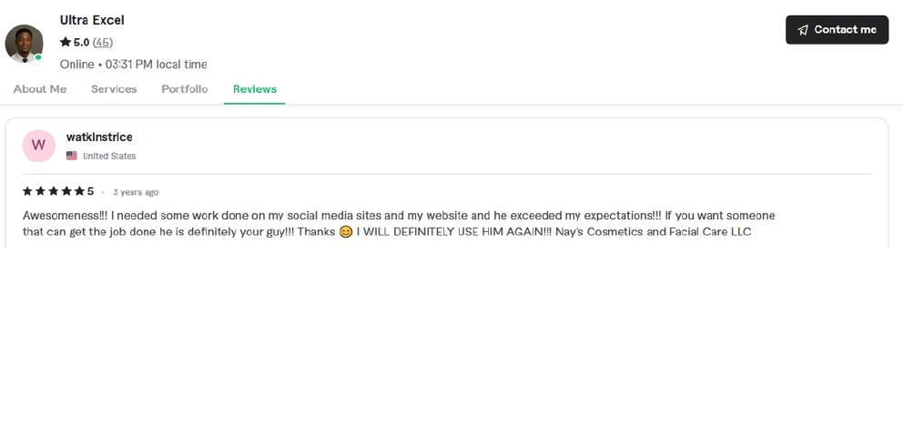 Verified Fiverr review 45