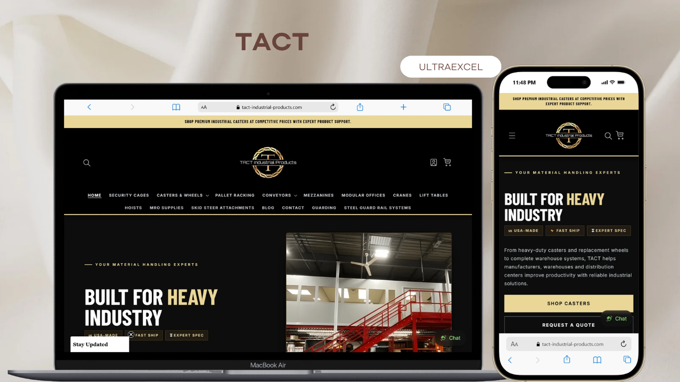 TACT Industrial Products Shopify store